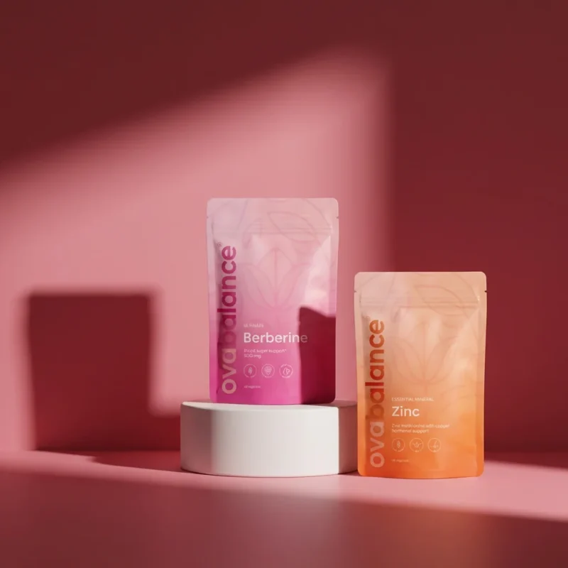 Glow Within — Berberyna + Cynk na trądzik hormonalny — zestaw OVEA